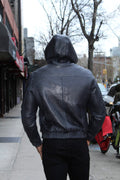 Leather Hoodie