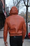 Leather Hoodie