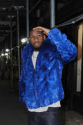 Men's Mink Bomber with Fox Collar