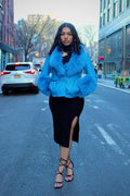 Leather with Mongolian Lamb