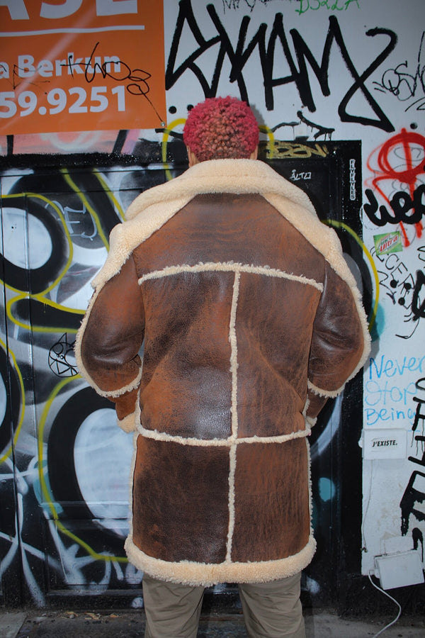 Rustic Brown Carcoat Shearling