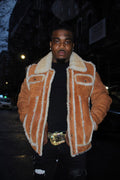 Piped Trucker Shearling
