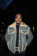 Piped Trucker Shearling