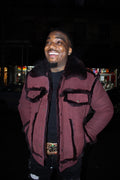 Piped Trucker Shearling