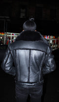 Piped Trucker Shearling