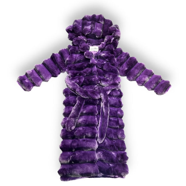 Faux Full Length Chinchilla with Hood