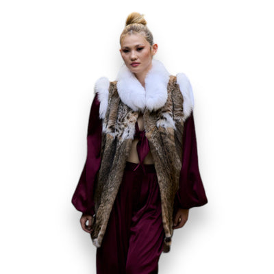 Natural Blue Fox Vest