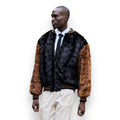 Baseball Mink Bomber Jacket