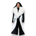 Trench Coat with Mongolian Lamb