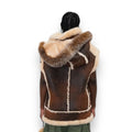 Shearling Vest with Hood