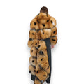 Golden Fox Long Coat with Detachable Bottom
