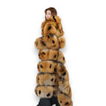 Golden Fox Long Coat with Detachable Bottom