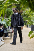Baseball Mink Bomber Jacket
