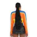 Cropped Leather Moto Jacket
