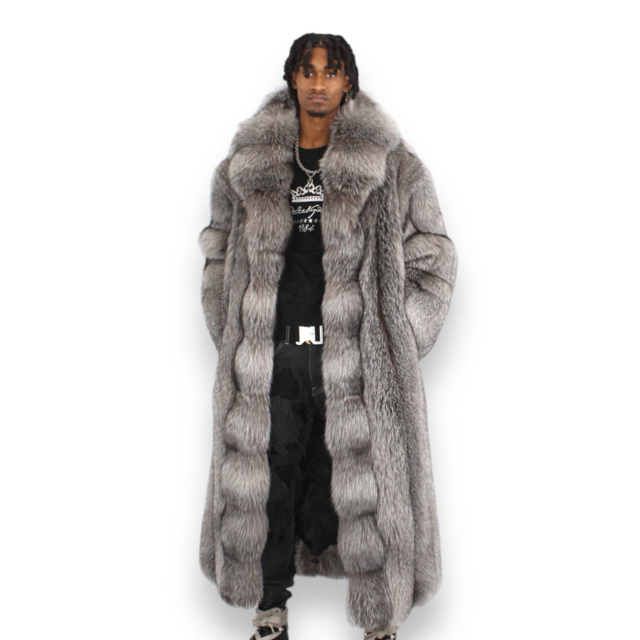 Men's Full Length Full Skin Fox Coat