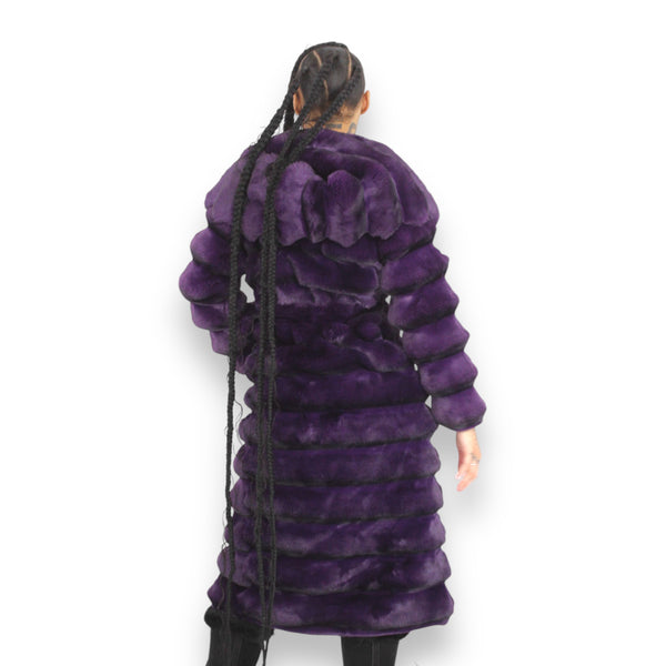 Faux Full Length Chinchilla with Hood