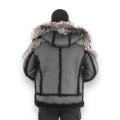 Biker Shearling with Fox Collar