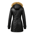 Miss Top Gun Long Leather Jacket
