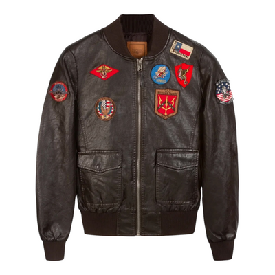Top Gun® Women's Vegan Leather Bomber Jacket