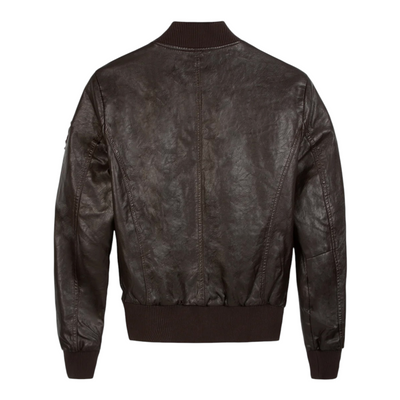 Top Gun® Women's Vegan Leather Bomber Jacket