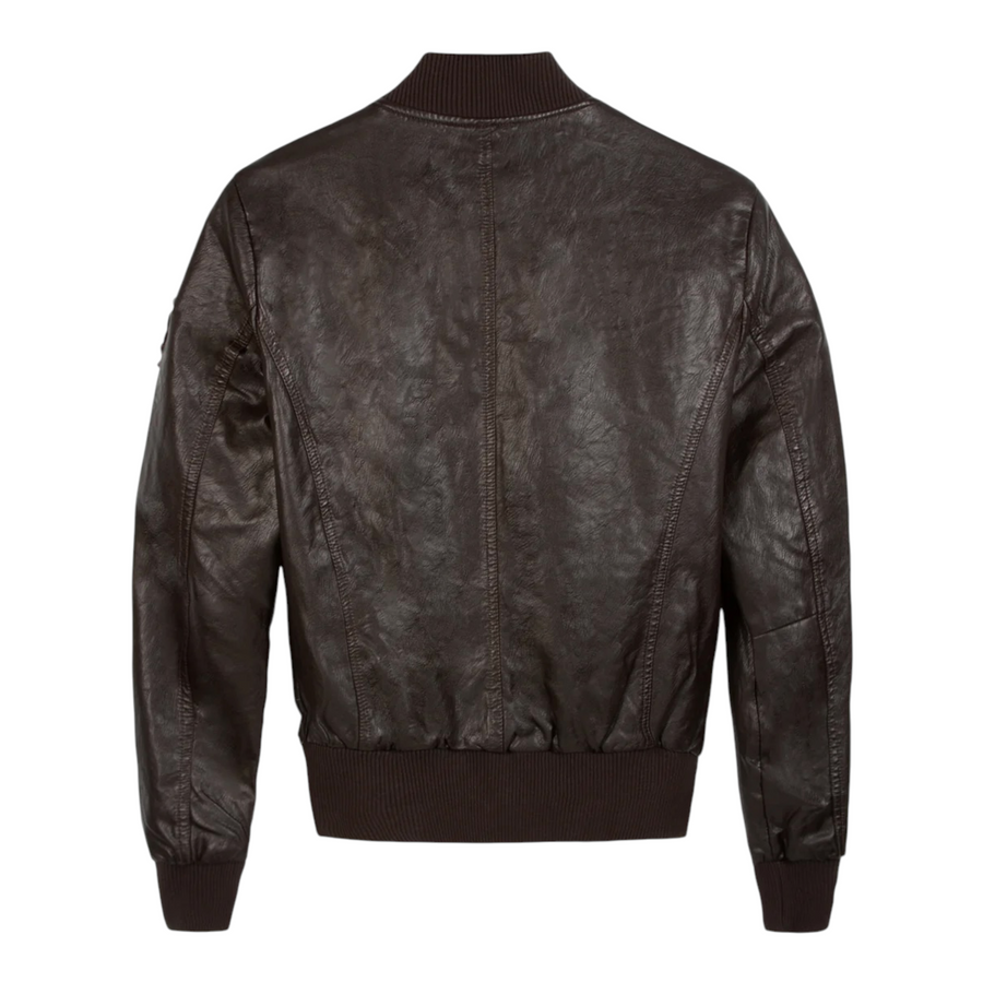 Top Gun® Women's Vegan Leather Bomber Jacket