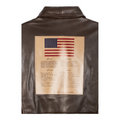 Top Gun® Official Signature Series Leather Jacket With Removable Mouton Collar