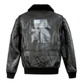 Top Gun® Official Signature Series Leather Jacket With Removable Mouton Collar