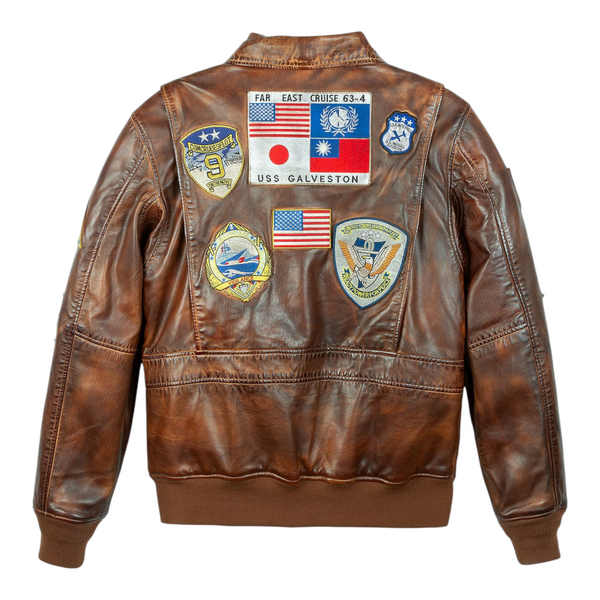 Top Gun®️ Super Vintage Premium Official Leather Jacket