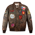 Top Gun®️ Super Vintage Premium Official Leather Jacket