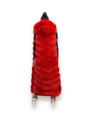 Full Length Fox Vest with Hood