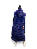 Full Length Fox Vest with Hood