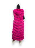 Full Length Fox Vest with Hood
