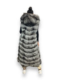 Full Length Fox Vest with Hood