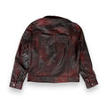 Cow Leather Trucker Jean Jacket