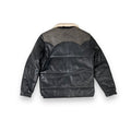Aviator Bubble Leather Jacket