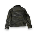Cow Leather Trucker Jean Jacket