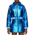 Cropped Metallic Icon Jacket