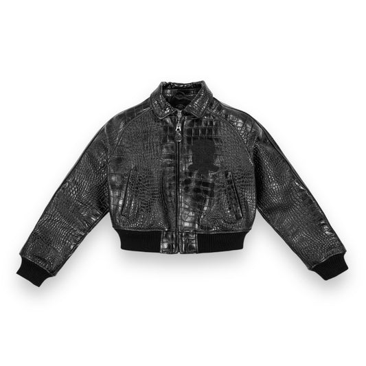 Cropped Croc Icon Jacket
