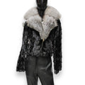 Biker Style Mink Jacket