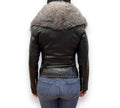 Basic Leather with Silver Fox Collar