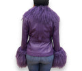 Leather with Mongolian Lamb