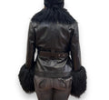 Leather with Mongolian Lamb