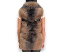 Golden Leather and Fox 3/4 Vest