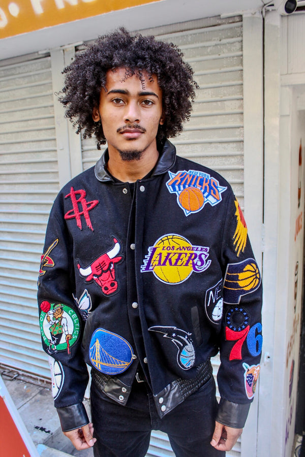 Jeff Hamilton NBA Patch Varsity Jacket