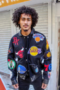 Jeff Hamilton NBA Patch Varsity Jacket