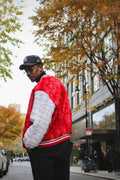 Baseball Mink Bomber Jacket