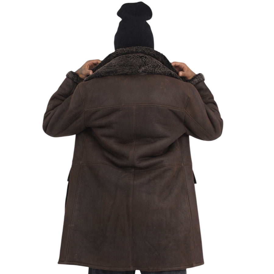 Brown Shearling with Deep Pockets