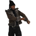 Biker Shearling with Curly Lamb