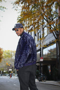 Baseball Mink Bomber Jacket