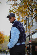 Baseball Mink Bomber Jacket